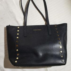 Michael Kors Rivington Purse Black w/ Gold Studs